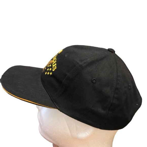 New NRA Golden Eagles Snapback Hat Cap Black Eagle Stars NWOT - Picture 2 of 5